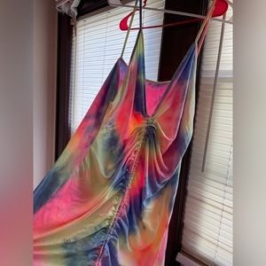 Adjustable, tie-dye dress